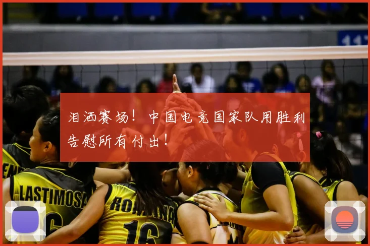 泪洒赛场！中国电竞国家队用胜利告慰所有付出！